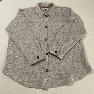 Madewell MWL (Re)sourced Sweater Fleece Shirt-Jacket - XXL